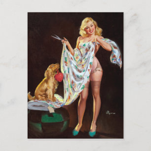 Fashionable Pin Up Briefkaart