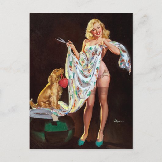 Fashionable Pin Up Briefkaart (Voorkant)