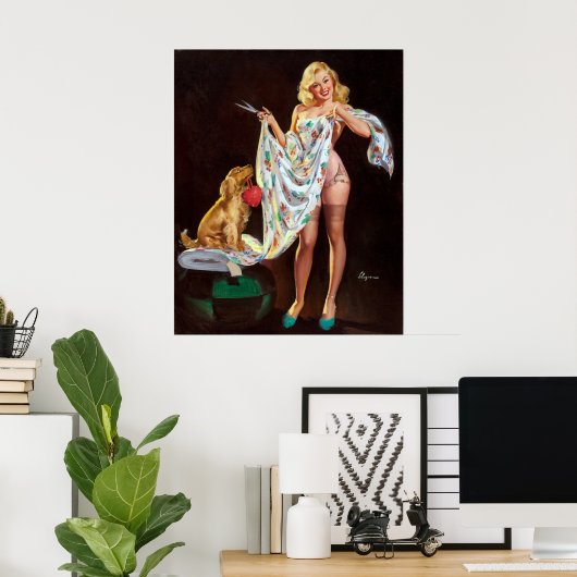 Fashionable Pin Up Poster (Thuiskantoor)