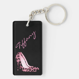 Fashionable Pink Jaguar Stiletto Custom Sleutelhan Sleutelhanger