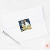 Fashionable Reflection Vierkante Sticker (Envelop)