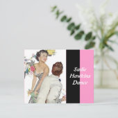 Fashionable Retro Sadie Hawkins Dance Uitnodiginge Kaart (Staand voorkant)