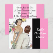 Fashionable Retro Sadie Hawkins Dance Uitnodiginge Kaart (Voorkant / Achterkant)