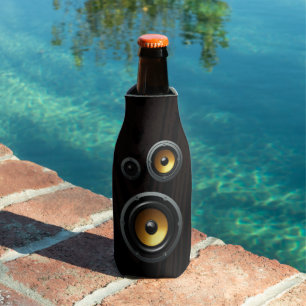 Fashionable Retro Wood Grain Speaker Trio Flesjeskoeler