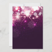 Fashionable roze glitter Sparkles Stylish Weduwen Kaart (Achterkant)