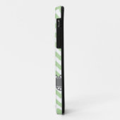 Fashionable Sage Chevron en Gray Lace Case-Mate iPhone Case (Achterkant/links)
