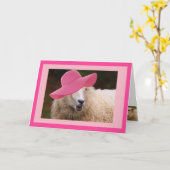 Fashionable Sheep Moederdag Kaart (Gele Bloem)