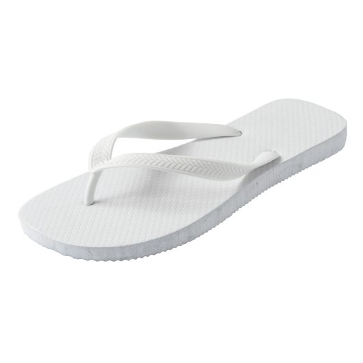 Fashionable Solid White Teenslippers (Schuin)