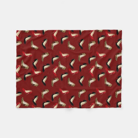 Fashionable Stiletto Heels Fleece Blanket (Voorkant (Horizontaal))