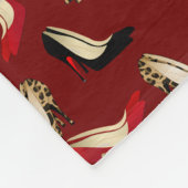 Fashionable Stiletto Heels Fleece Blanket Deken (Hoek)