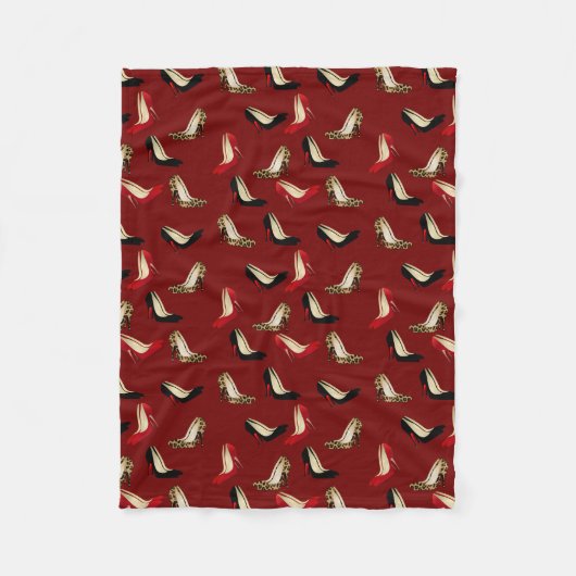 Fashionable Stiletto Heels Fleece Blanket Deken (Voorkant)