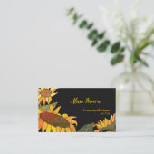 Fashionable Sunflower Professional Visitekaartje (Staand voorkant)