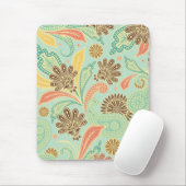 Fashionable trendy girale  florale Paisleys Muismat (Met muis)