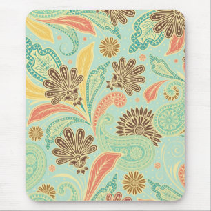 Fashionable trendy girale florale Paisleys Muismat