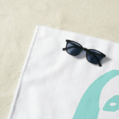 Fashionable Waterverf Dancing Girl Silhouette Strandlaken (In situ)