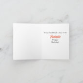 Fashionable Woman Birthday Kaart 1960 (Binnen)