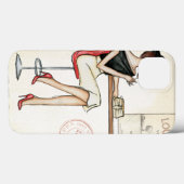 Fashionable Woman Drink wijn Case-Mate iPhone Case (Achterkant (horizontaal))