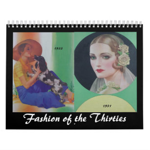 Fashionable Women uit 1930 Kalender