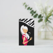 Fashionesta Mode Vector Winkelmeisje Visitekaartje (Staand voorkant)