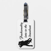 Fashionisch laat tot de crisis - bagagelabel (Achterkant verticaal)