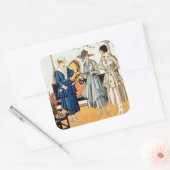 Fashionische dames vierkante sticker (Envelop)