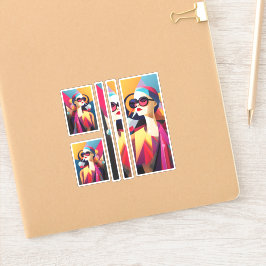 Fashionista 3 scrapbooking sticker