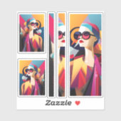 Fashionista 3 scrapbooking sticker (Vel)