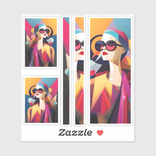 Fashionista 3 scrapbooking sticker (Vel)