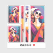 Fashionista 4 scrapbooking sticker (Vel)