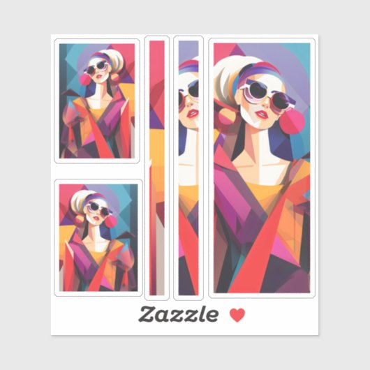 Fashionista 4 scrapbooking sticker (Vel)