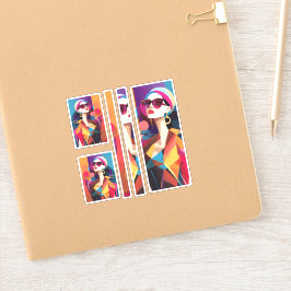 Fashionista 6 scrapbooking sticker