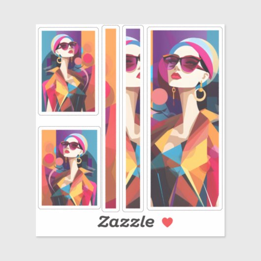 Fashionista 6 scrapbooking sticker (Vel)