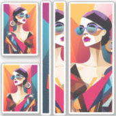 Fashionista 7 scrapbooking sticker (Voorkant)