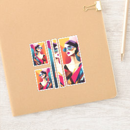 Fashionista 7 scrapbooking sticker