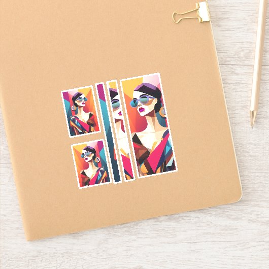 Fashionista 7 scrapbooking sticker (Notitieboek)