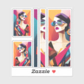 Fashionista 7 scrapbooking sticker (Vel)