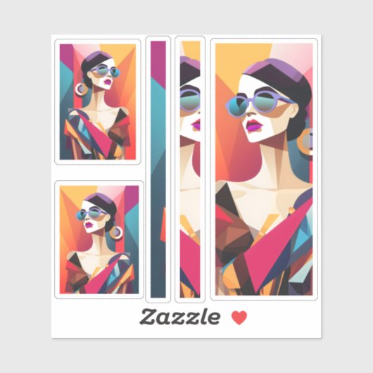 Fashionista 7 scrapbooking sticker (Vel)