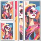 Fashionista 8 scrapbooking sticker (Voorkant)