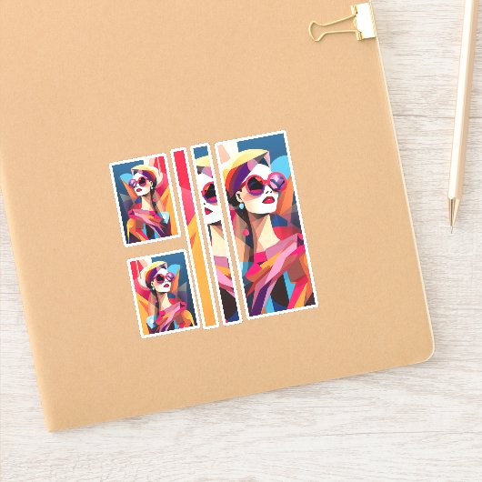 Fashionista 8 scrapbooking sticker (Notitieboek)