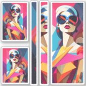 Fashionista 9 scrapbooking sticker (Voorkant)