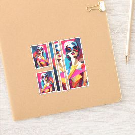 Fashionista 9 scrapbooking sticker