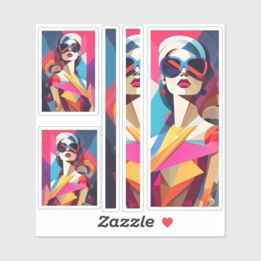 Fashionista 9 scrapbooking sticker (Vel)