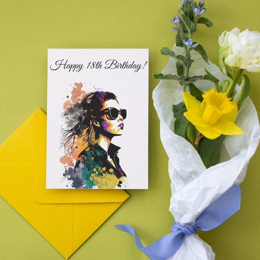 Fashionista Birthday Card -  Bedankkaart