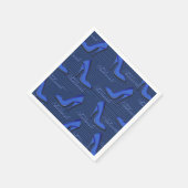 Fashionista Blue Shoes Pattern Napkins Servetten (Hoek)