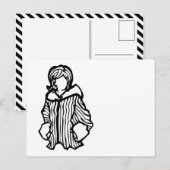 fashionista briefkaart (Voorkant / Achterkant)