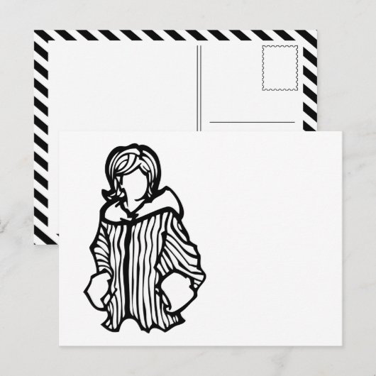 fashionista briefkaart (Voorkant / Achterkant)