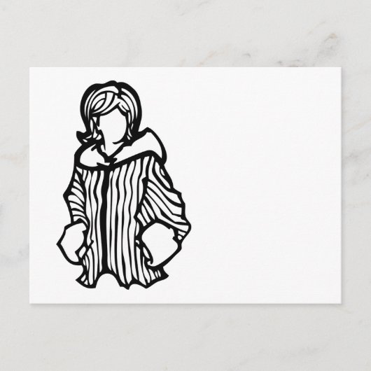 fashionista briefkaart (Voorkant)