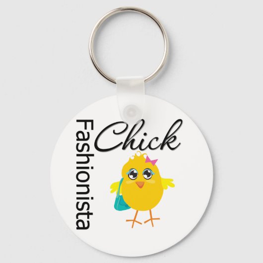 Fashionista Chick Sleutelhanger (Voorkant)