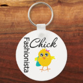 Fashionista Chick Sleutelhanger (Voorkant)