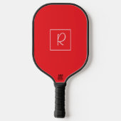 Fashionista Custom Monogram Pickleball Paddle (Achterkant)